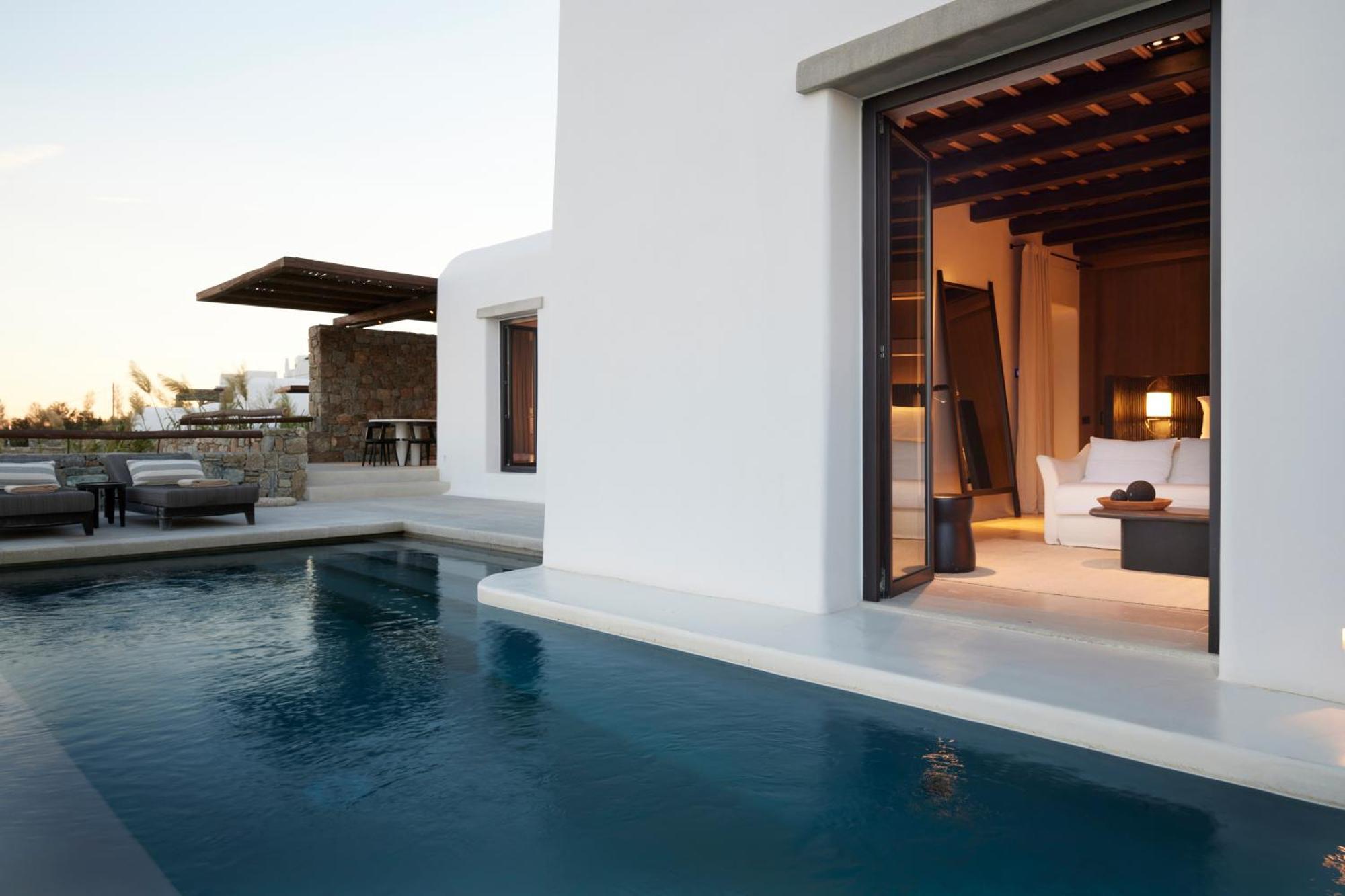 Kalesma Mykonos Hotel Ornos  Bagian luar foto